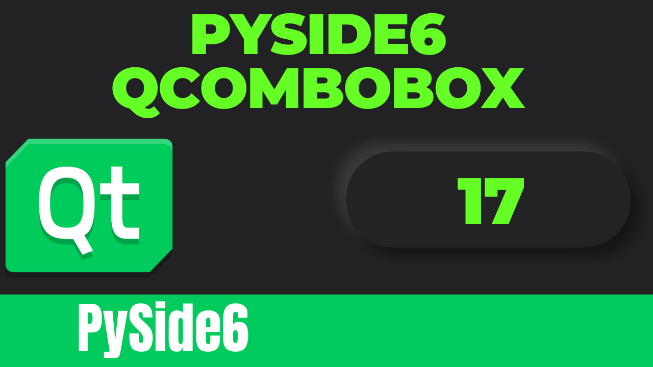 Creating Dropdown Menus with QComboBox in PySide6