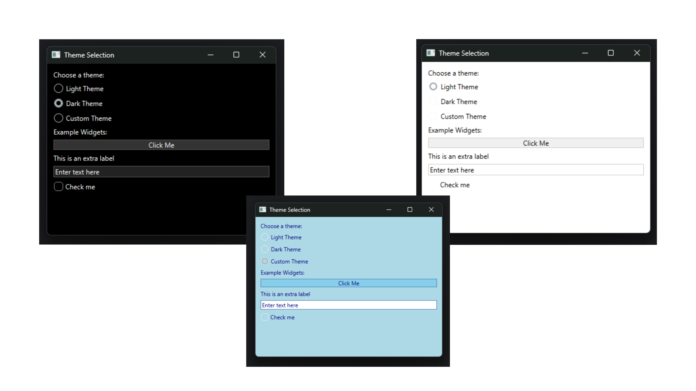 Pyside6 QRadioButtons